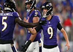 Justin Tucker nails 62-yard field goal to end the half