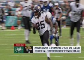 Rapoport: Jets acquiring RB James Robinson from Jags' via trade