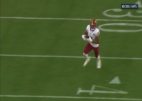 Wentz turns Bosa's surefire sack into 21-yard gain via desperation-flip pass