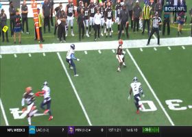 Sean Murphy-Bunting rips football loose from Elijah Moore for fumble-takeaway