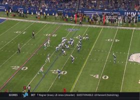 Will Grier finds Greg Olsen up the seam for 28-yard gain