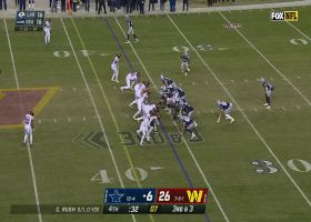 Malik Davis times his hurdle perfectly to avoid would-be tackler on last play of game