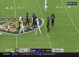 Gardner Minshew roams the globe for 13-yard completion via long scramble
