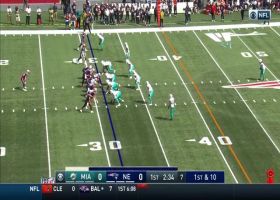 Cam Newton slings laser over middle to Ryan Izzo for 26-yards