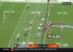 Maxx Crosby's first sack of 2023 goes for 7-yard loss vs. Wilson