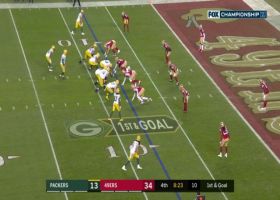 Rodgers extends the play to hit Sternberger for TD in back of the end zone