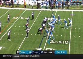 Stone Smartt high-points Herbert's pass for 24-yard gain