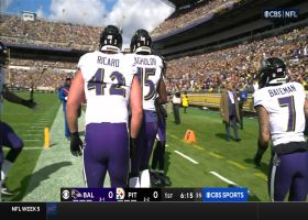 Justice Hill's 14-yard TD run caps Ravens' second drive of game