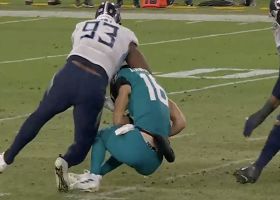 Teair Tart swims past the Jags to get his first sack of the season