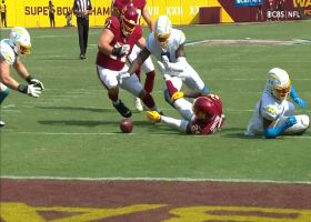 Kyzir White's forced fumble sets Bolts up on WFT's 3-yard line