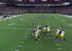 Pickett shows pocket poise on 13-yard throw to Pickens