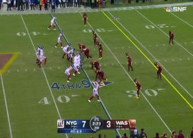 Daniel Jones moves chains on fourth down with 11-yard throw to Richie James
