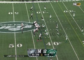 Can't-Miss Play: Jermaine Johnson pressures Hurts into pivotal fourth-quarter INT