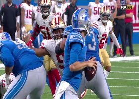 Dee Ford throws down Jared Goff for sack