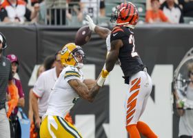 Dax Hill breaks up Jordan Love's deep end zone shot