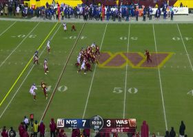 Cam Sims tightropes goal-line to pin Tress Way's punt at Giants' 3-yard line