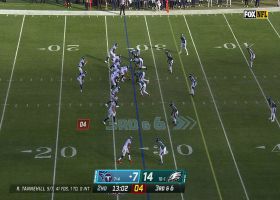 Fletcher Cox cuts off Tannehill's escape route on third-down sack