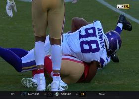 D.J. Wonnum barrels down on Garoppolo for his second sack of '21