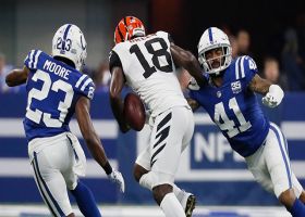 Matthias Farley punches ball from A.J. Green, Colts recover fumble