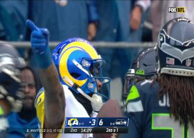 Cam Akers caps 32-yard run with thunderous truck stick along sideline