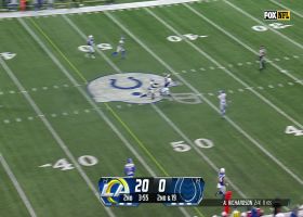 Richardson fires strike over the middle to Downs for 19-yard gain
