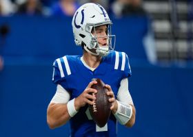 Sam Ehlinger's first NFL completion goes for 6 yards to Michael Pittman