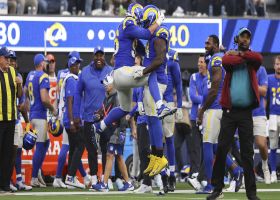 A'Shawn Robinson paws ball from Carlos Hyde for first takeaway with Rams