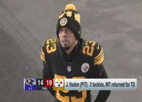 Joe Haden reacts to Steelers' win over Ravens