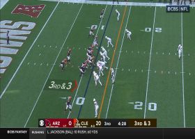 Zaven Collins detonates on Ford for TFL to force Browns' punt