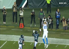 Donald Parham Jr. outleaps two Eagles DBs for 19-yard grab