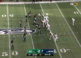 Ty Johnson finds a running lane on 22-yard carry