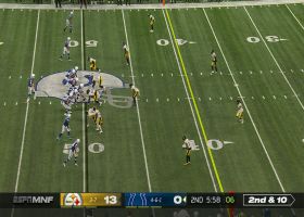Michael Pittman spins off defender for 10 yards