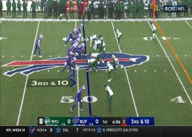 Quinnen Williams contains Josh Allen for third-down sack