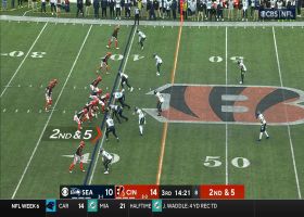 Burrow's pass to Chase results in Tre Brown's second INT of 2023