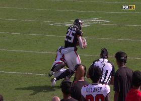 Ridder's sideline pass to Allgeier goes for BIG 46-yard pickup