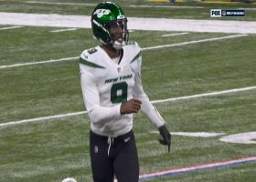 Josh Johnson dots Keelan Cole at midfield logo for 18-yard gain