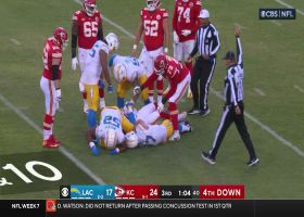 Kenneth Murray leads trio of Chargers into L.A.'s first sack of Mahomes