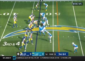 Morgan Fox burns his former team for 7-yard sack in early going