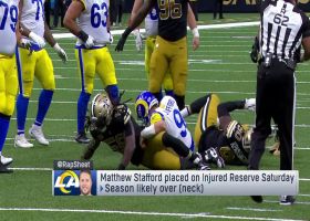 Rapoport: QB Matthew Stafford placed on injured reserve Saturday