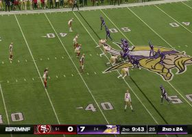 K.J. Osborn goes parallel to ground on diving 14-yard snag