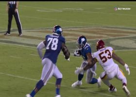 Jon Bostic is too fast for Andrew Thomas on big TFL