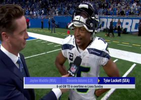 Tyler Lockett reacts to his game-winning TD vs. Lions