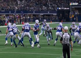 Donovan Wilson flies through gap untouched for sack on Matt Ryan