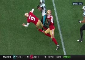 Blackshear bulldozes Gould once again, this time during 48-yard kick return
