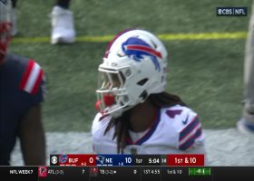 Josh Allen lofts deep ball to James Cook for 28-yard pickup