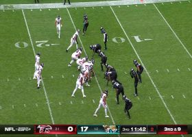 Drake London toe taps for first Falcons TD in London