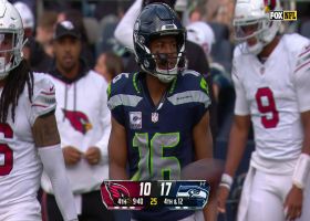 Tyler Lockett's ridiculous toe-tap catch ruled just out of bounds