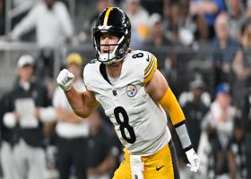 Pickett rolls to his left for 13-yard TD dime to Freiermuth