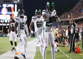 Israel Abandikanda wins race to left pylon for 10-yard TD