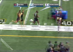 Adetomiwa Adebawore outruns Aidan Hutchinson, Nick Bosa in 40-yard dash | Simulcam
